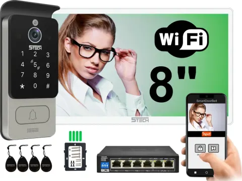 Wideodomofon 5TECH IP monitor VERMIS ONE 8'' biały 83228