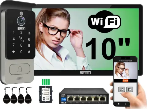 Wideodomofon 5TECH IP monitor VERMIS 10'' czarny 83228