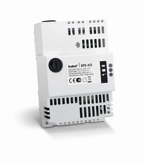 APS-412 - Zasilacz buforowy, impulsowy 12 V DC / 4 A do ekspanderów Satel