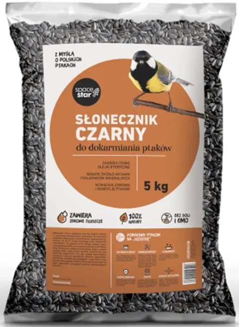 Pokarm dla ptaków - słonecznik czarny - 5 kg