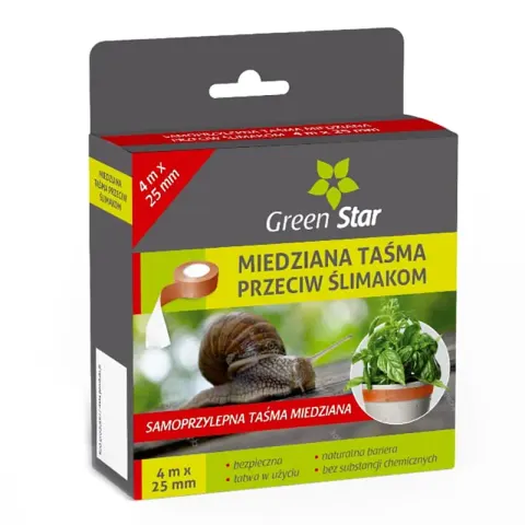 Taśma miedziana na ślimaki 4 m – Green Star