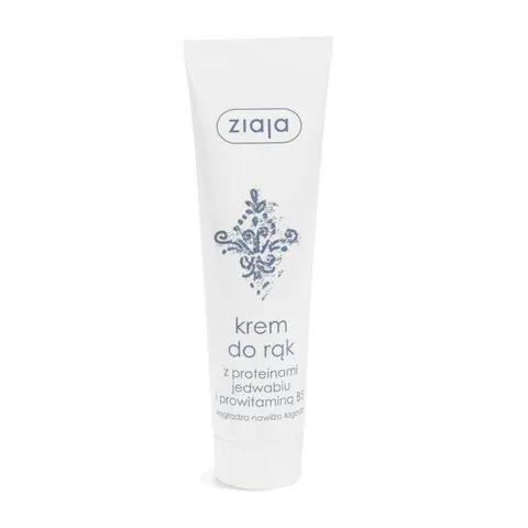 ZIAJA Krem do rąk PROTEINY JEDWABIU I PROWITAMINA B5, 100 ml