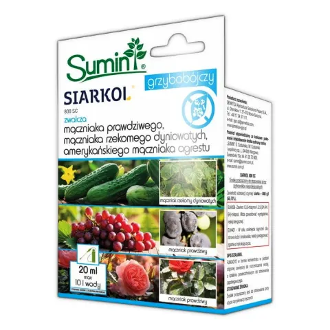Siarkol 800 SC 20 ml – skuteczny środek na mączniaka i choroby grzybowe – Sumin
