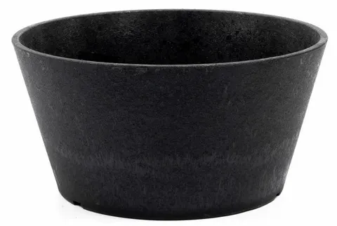 Donica czarna okrągła niska 30x15cm OCTAVIA Multy Home