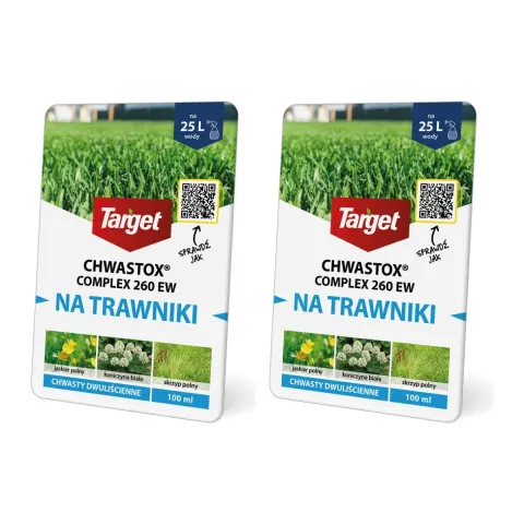 Chwastox Complex 260 EW - 2 x 100 ml (200 ml) - herbicyd na chwasty dwuliścienne w trawniku - Target