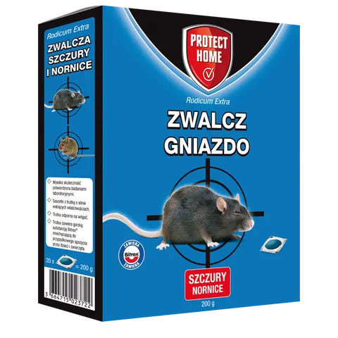 Trutka na nornice, szczury i inne gryzonie RODICUM EXTRA 200 G