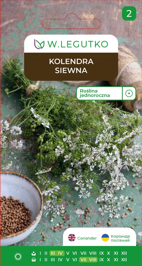 Kolendra siewna 2 g - nasiona W. Legutko
