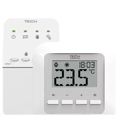 TECH Regulator pokojowy bezprzewodowy ST-295 V2 - biały