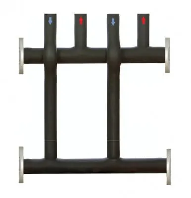 Elterm Rozdzielacz do grup pompowych RGP 2D+ 2-drogowy 100/32 - ocieplony (562700)