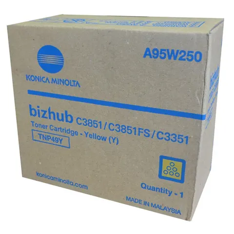 Toner KONICA MINOLTA TNP-49Y - żółty, 12000 stron