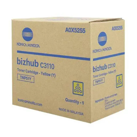 Toner KONICA MINOLTA TNP-51Y - żółty, 5000 stron