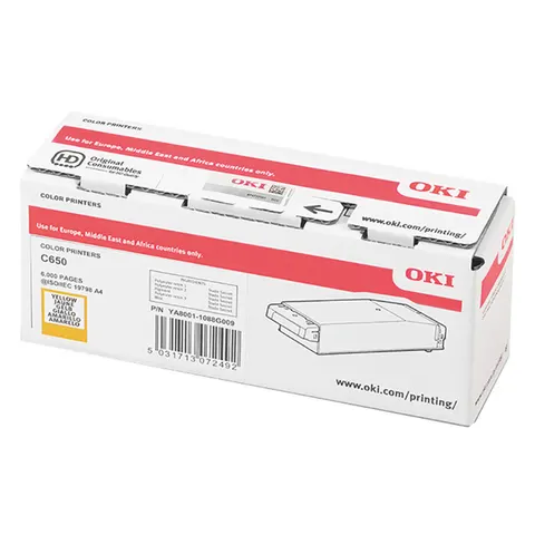 Toner OKI 09006129 - żółty, 6000 stron