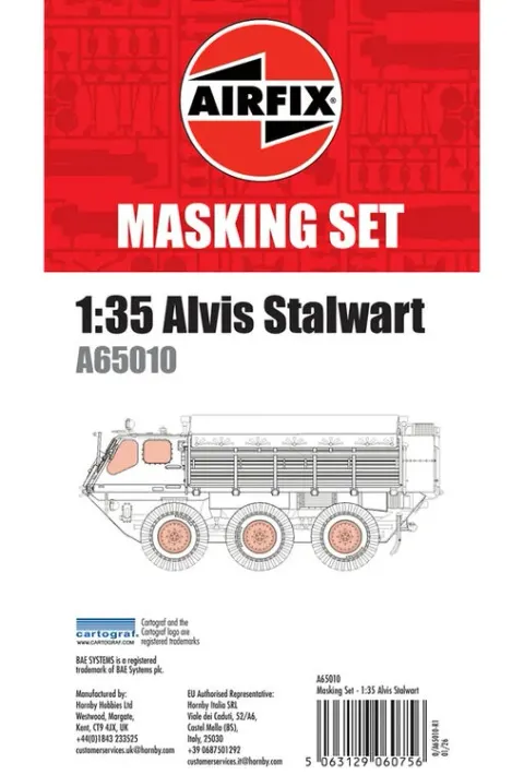 Zestaw masek do Alvis Stalwart 1:35 Airfix 65010
