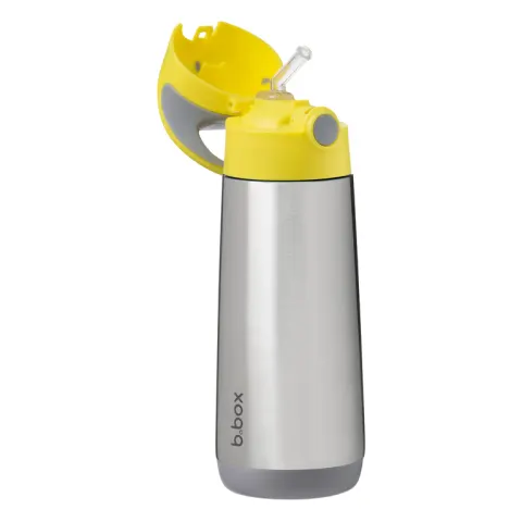 B.BOX BIDON TERMICZNY STALOWY ZE SŁOMKĄ 500 ml / LEMON SHERBET