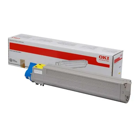 Toner OKI 43837129 - żółty, 22000 stron