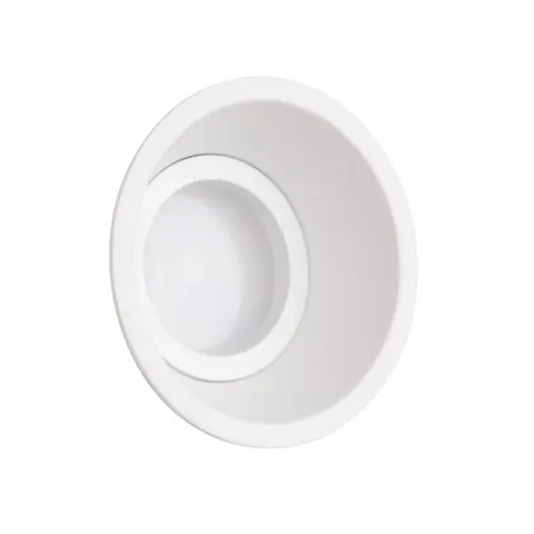 Biała wklęsła lampa podtynkowa Max Light H0069 Deep GU10 8,2cm x 9cm