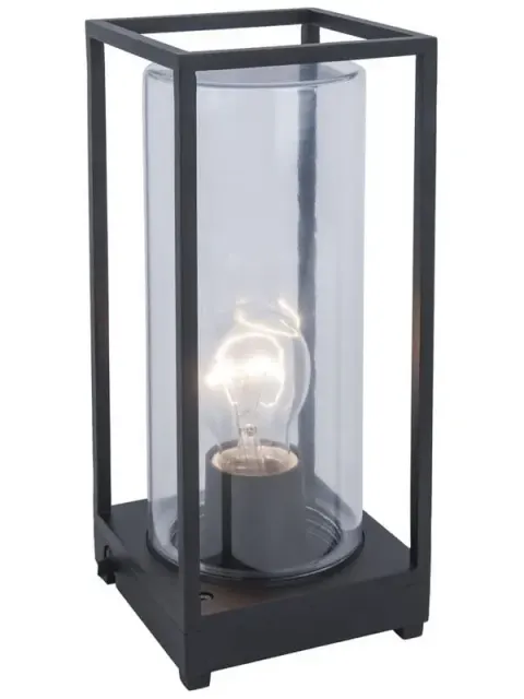 Zewnętrzna lampa stojąca Lutec 6588801012 Flair E27 IP44 27cm Czarny