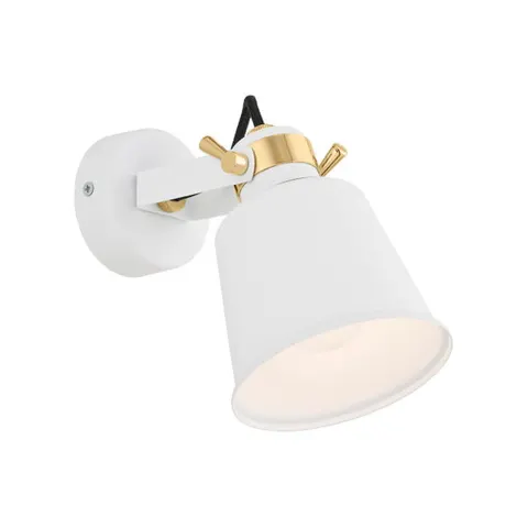 Lampa ścienna kinkiet regulowany Argon 4160 Kongo E27 biały mosiądz