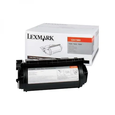 Toner LEXMARK 12A7360 - czarny, 5000 stron