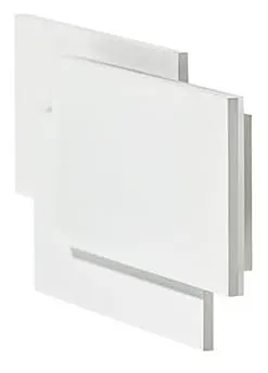 Biały płaski kinkiet prostokąty Azzardo AZ2199 Clover LED 12W 3000K