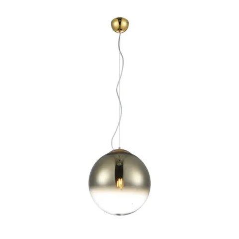 Lampa wisząca złota szklana kula Azzardo AZ3132 Iris E27 30cm