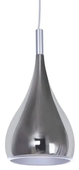 Chromowana lampa wisząca łezka Azzardo AZ0285 Spell E27 16cm