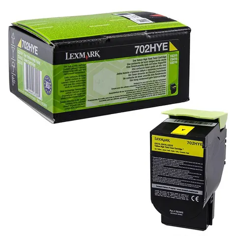 Toner LEXMARK 70C2HYE - żółty, 3000 stron