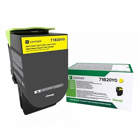 Toner LEXMARK 71B20Y0 - żółty, 2300 stron