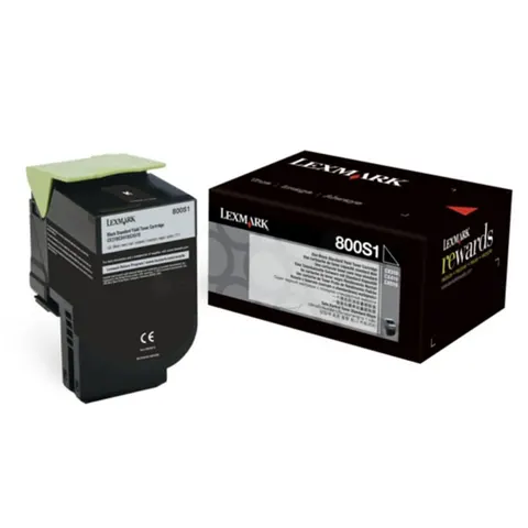Toner LEXMARK 80C0S10 - czarny, 2500 stron