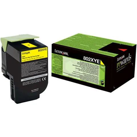 Toner LEXMARK 80C2HYE - żółty, 3000 stron