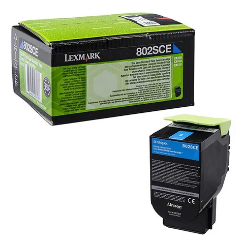 Toner LEXMARK 80C2SCE - cyan, 2000 stron