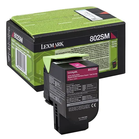 Toner LEXMARK 80C2SME - magenta, 2000 stron