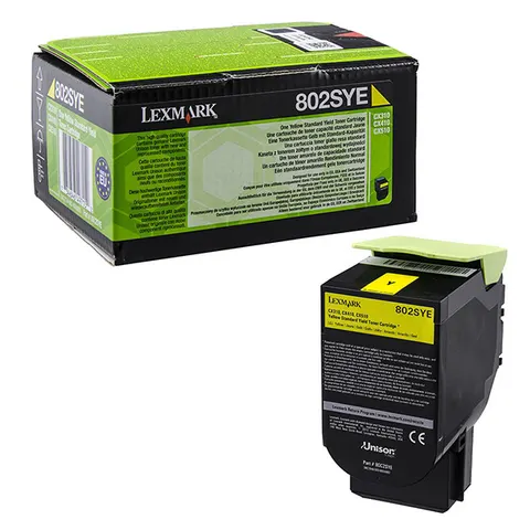Toner LEXMARK 80C2SYE - żółty, 2000 stron