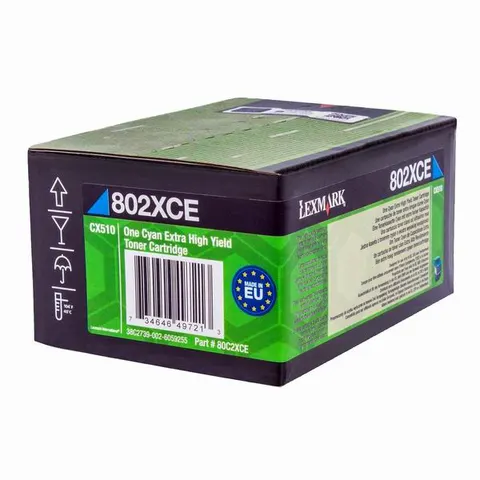 Toner LEXMARK 80C2XCE - cyan, 4000 stron