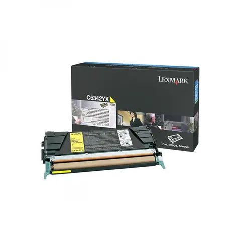 Toner LEXMARK C5342YX - żółty, 7000 stron
