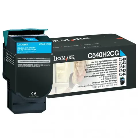 Toner LEXMARK C540H2CG - cyan, 2000 stron