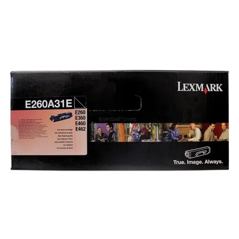 Toner LEXMARK E260A31E - czarny, 3500 stron