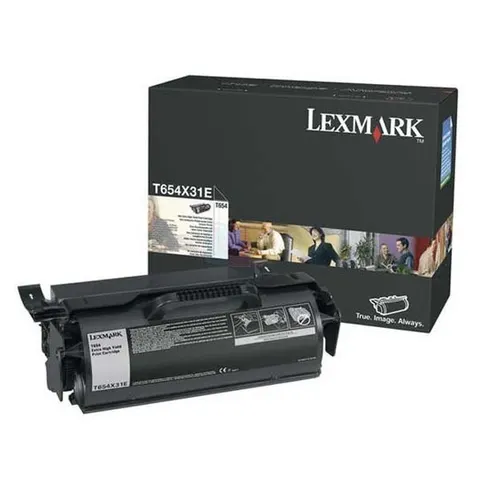 Toner LEXMARK T654X31E - czarny, 36000 stron