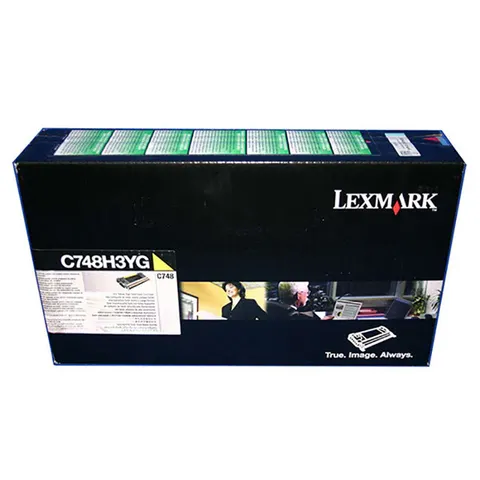 Toner LEXMARK X748H3YG - żółty, 10000 stron
