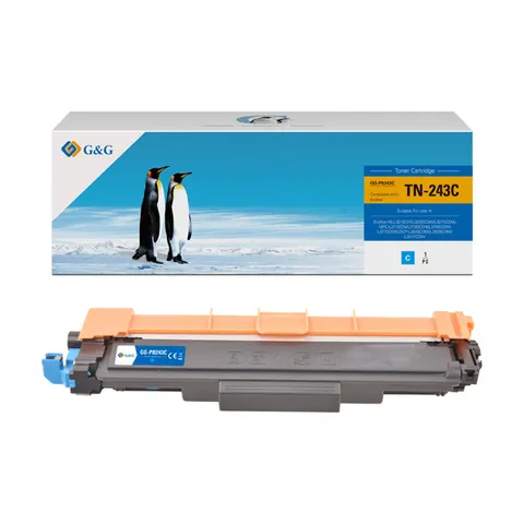 Toner G&G zamiennik Brother TN243C - cyan, 1000 stron