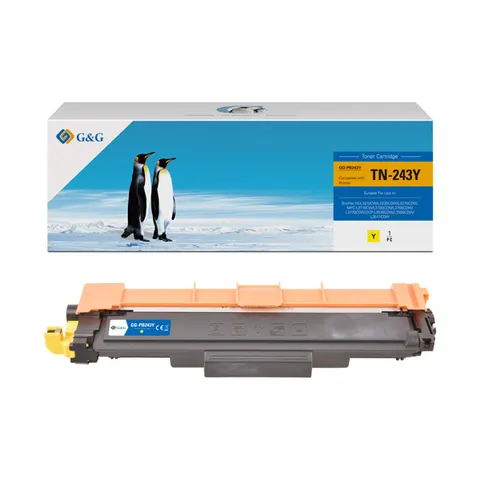 Toner G&G zamiennik Brother TN243Y - żółty, 1000 stron