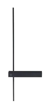Czarny kinkiet smukła linia Max Light W0281 Sabre LED 6W 3000K IP23 61cm