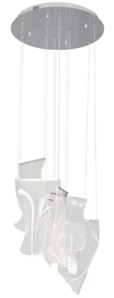 Designerska lampa wisząca w kosmicznym stylu Max Light P0371d Silk LED 15W 3000K 55cm x 180cm ściemnialna