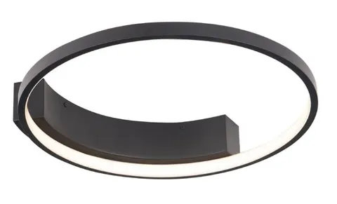 Czarny okrągły plafon ledowa obręcz Max Light C0199 Velvet LED 25W 3000K 40cm