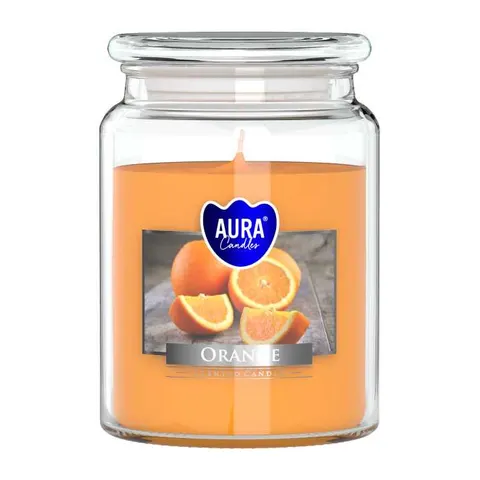 BISPOL AURA Świeca zapachowa w szkle SND99-63 POMARAŃCZA, 500 g