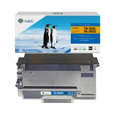 Toner G&G zamiennik Brother TN3520 - czarny, 20000 stron