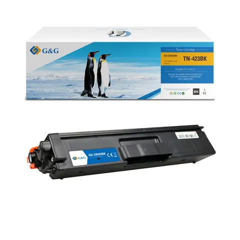 Toner G&G zamiennik Brother TN423BK - czarny, 6500 stron