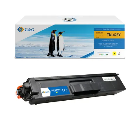 Toner G&G zamiennik Brother TN423Y - żółty, 4000 stron