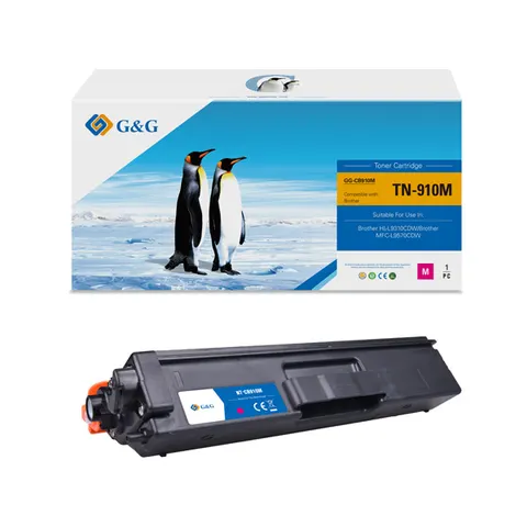 Toner G&G zamiennik Brother TN910M - magenta, 9000 stron