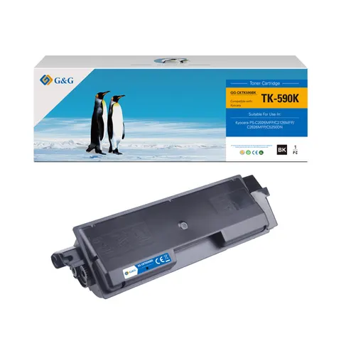 Toner G&G zamiennik Kyocera TK590K - czarny, 7000 stron